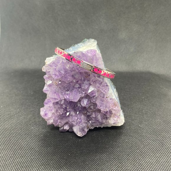 COACH Bangle- Pink and Silver - Picture 2 of 3